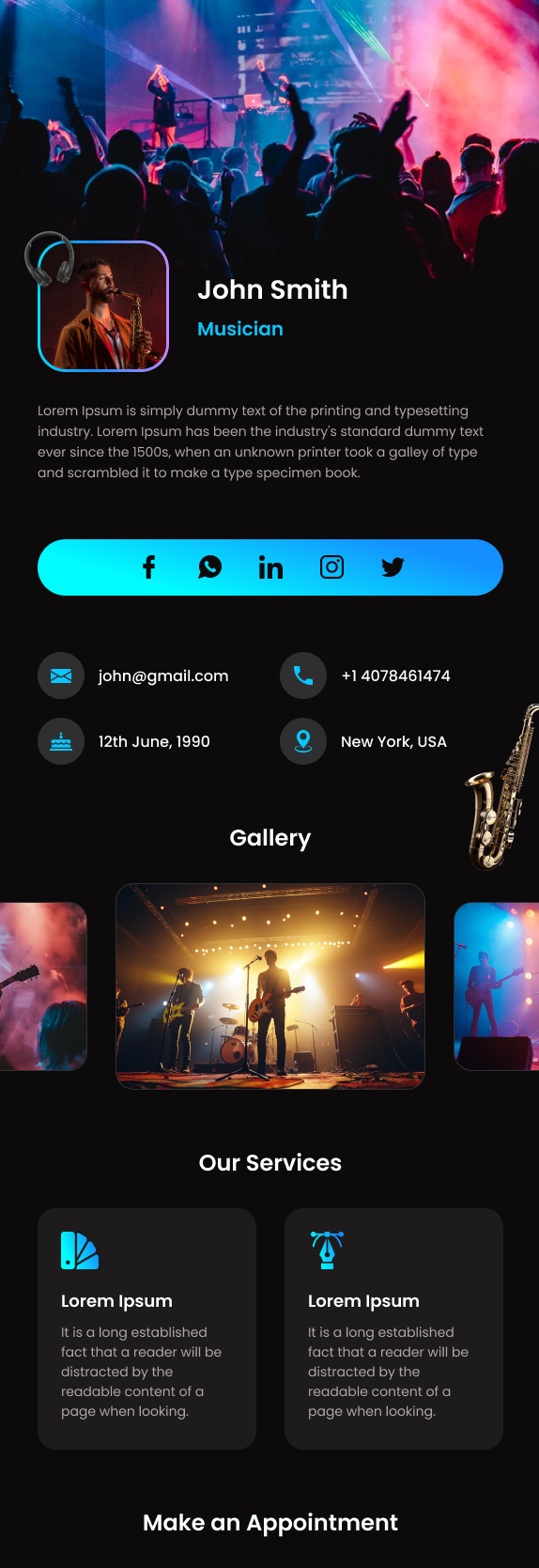 Musician Template
